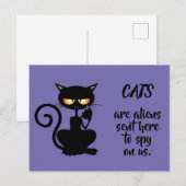 Katzen Postkarte (Vorne/Hinten)