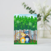 Katzen Postkarte (Stehend Vorderseite)