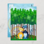 Katzen Postkarte (Vorne/Hinten)