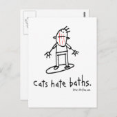 Katzen Postkarte (Vorne/Hinten)