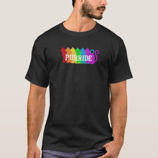 Katzen-Pride-Regenbogen-Bewusstseins-Mann-Frau T-Shirt