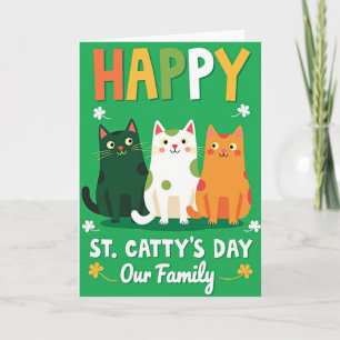 Katzen-Punkte-Familienkarte Karte