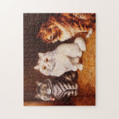 Katzen-Puzzlespiel, Katzen Louis Wain Puzzle (Vertikal)