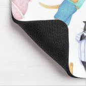 KATZEN-PYJAMA-Mauspad Mousepad (Ecke)