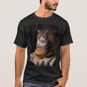 Katzen- Quilt- Hamburger T-Shirt