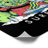 Katzen Rainbow Kitten Überraschung Niedliches Esse Poster (Ecke)