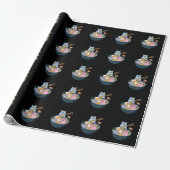 Katzen Rainbow LGBTQ Gay Lesbian Pride Allegie Geschenkpapier (Ungerollt)