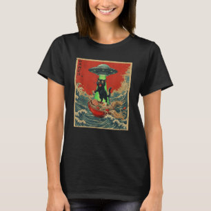 Katzen-Ramen japanische Anime-Grafik-Shirts für Mä T-Shirt