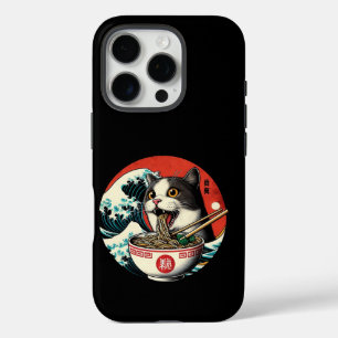 Katzen-Ramen Japanische Kunst im Vintage-Stil iPhone 16 Pro Hülle