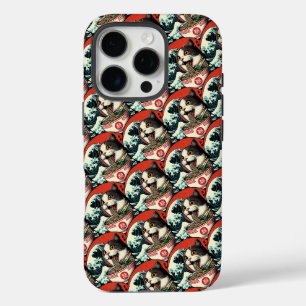 Katzen-Ramen japanische Kunst im Vintage-Stil iPhone 16 Pro Hülle