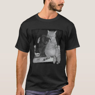 Katzen rauchen Zigarette Lustiges Katzen-Meme Katz T-Shirt