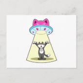 Katzen-Raumschiff Postkarte (Vorderseite)