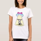 Katzen-Raumschiff T-Shirt (Vorderseite)