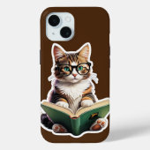 Katzen-Reading-Buch Case-Mate iPhone Hülle (Rückseite)