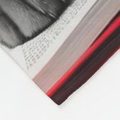 Katzen-Reading-Buch Fleecedecke (Ecke)