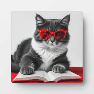 Katzen-Reading-Buch Fotoplatte