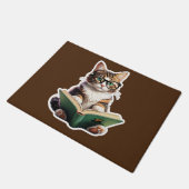 Katzen-Reading-Buch Fußmatte (Schrägansicht)