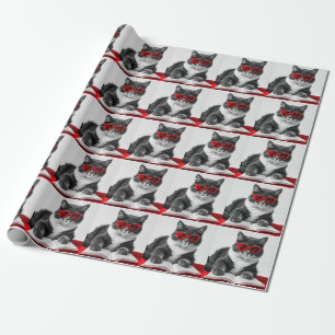 Katzen-Reading-Buch Geschenkpapier