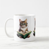 Katzen-Reading-Buch Kaffeetasse (Links)