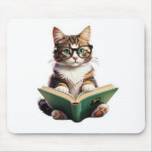 Katzen-Reading-Buch Mousepad (Vorne)