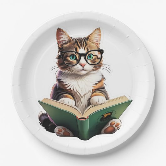 Katzen-Reading-Buch Pappteller (Vorderseite)