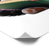 Katzen-Reading-Buch Poster (Ecke)