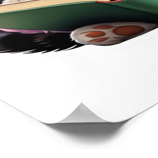 Katzen-Reading-Buch Poster (Ecke)