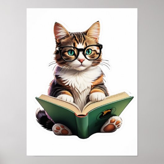Katzen-Reading-Buch Poster (Vorne)