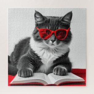 Katzen-Reading-Buch Puzzle