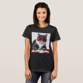 Katzen-Reading-Buch T-Shirt (Vorne ganz)