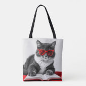 Katzen-Reading-Buch Tasche (Rückseite)