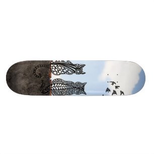 Katzen - Realität Surreal Skateboard