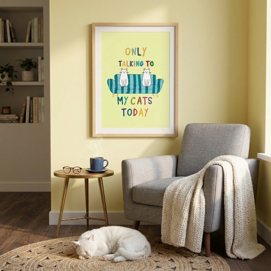 Katzen reden, Gespräche mit den Katzen Poster