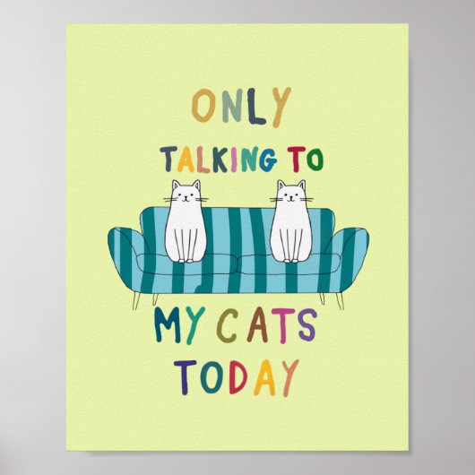 Katzen reden, Gespräche mit den Katzen Poster (Vorne)