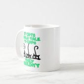 Katzen reden mit Polizisten Kaffeetasse (Vorderseite Links)