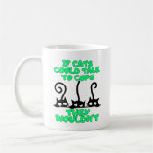Katzen reden mit Polizisten Kaffeetasse (Links)