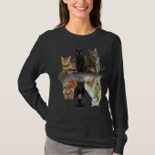 Katzen Reflection Friend Katze Liebhaber Niedlich T-Shirt (Vorderseite)
