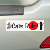 "Katzen-Regel-" Autoaufkleber (Auf Auto)