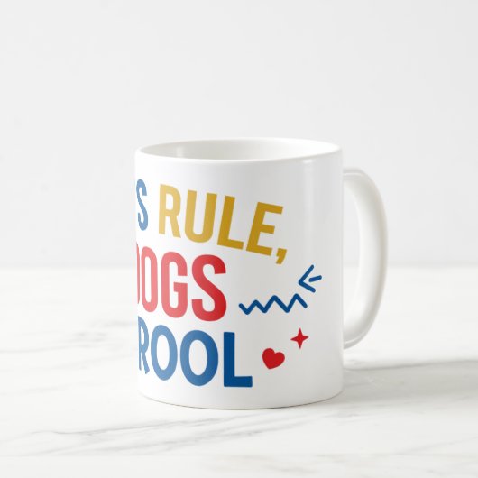 Katzen Regel Kaffeetasse (VorderseiteRechts)