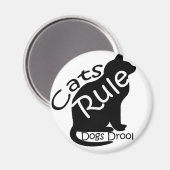 Katzen Regel Magnet (Vorderseite/Rückseite)