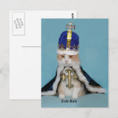 Katzen Regel Postkarte (Vorne/Hinten)