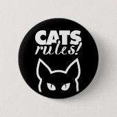 Katzen Regeln Button (Vorderseite)