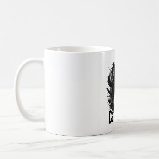 Katzen regieren Kaffeetasse (Links)