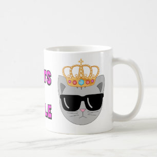 KATZEN REGIEREN Kronen-Sonnenbrille Katze - Katzen Kaffeetasse