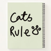 Katzen regieren notizblock (Rückseite)