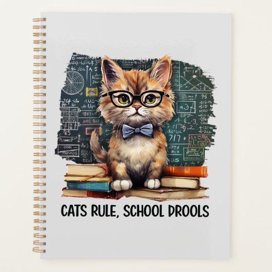 Katzen regieren, Schule Drools Planer (Vorderseite)
