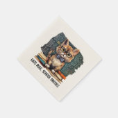 Katzen regieren, Schule Drools Serviette (Ecke)