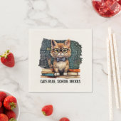 Katzen regieren, Schule Drools Serviette (Beispiel)