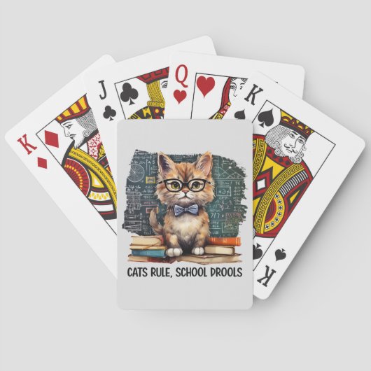 Katzen regieren, Schule Drools Spielkarten (Rückseite)