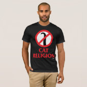 Katzen-Religion T-Shirt (Vorne ganz)
